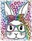 Sublimation Prints - Bunny On Pastel Leopard - The Vinyl Haus