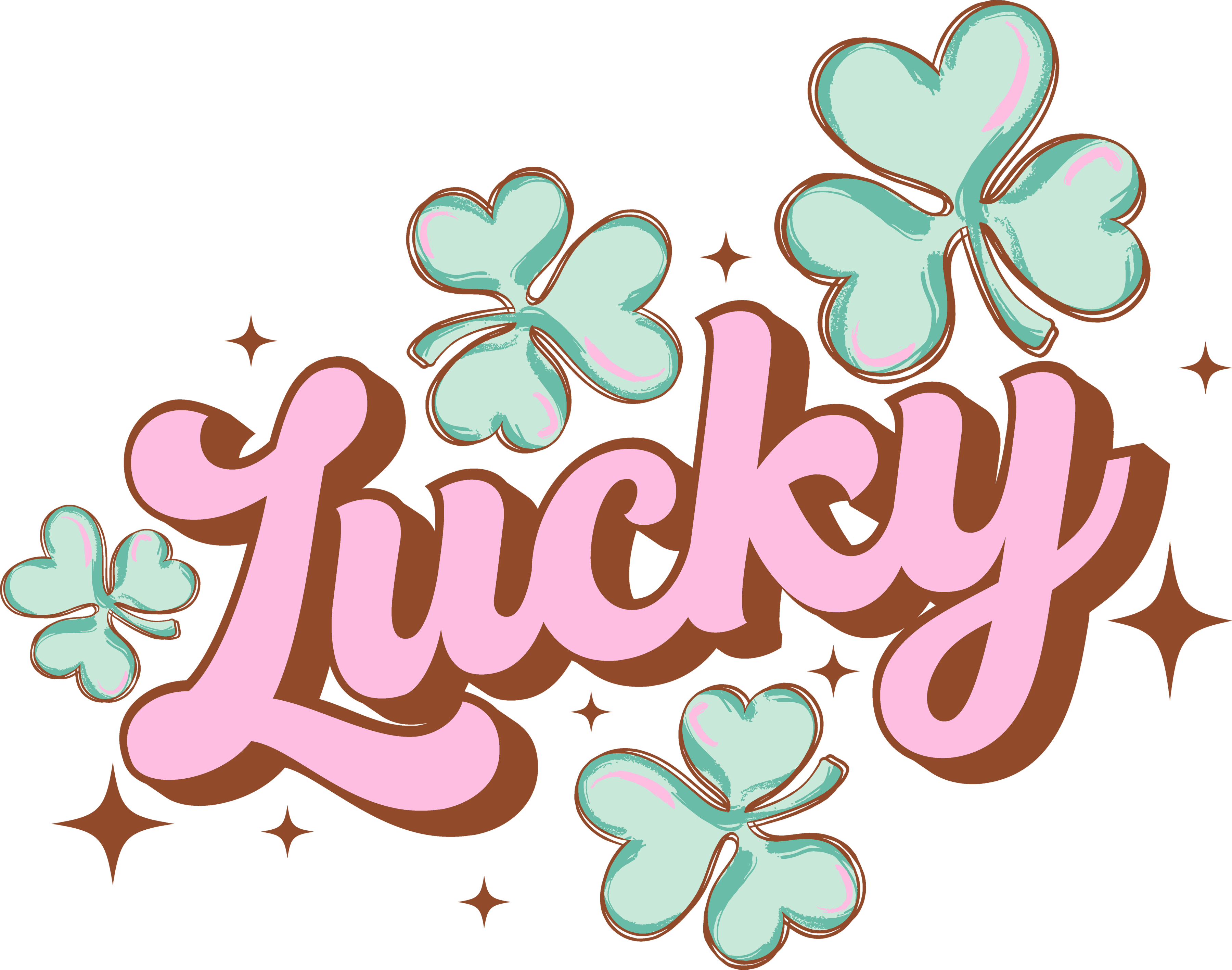 Sublimation Prints - Lucky Shamrocks - The Vinyl Haus Main image