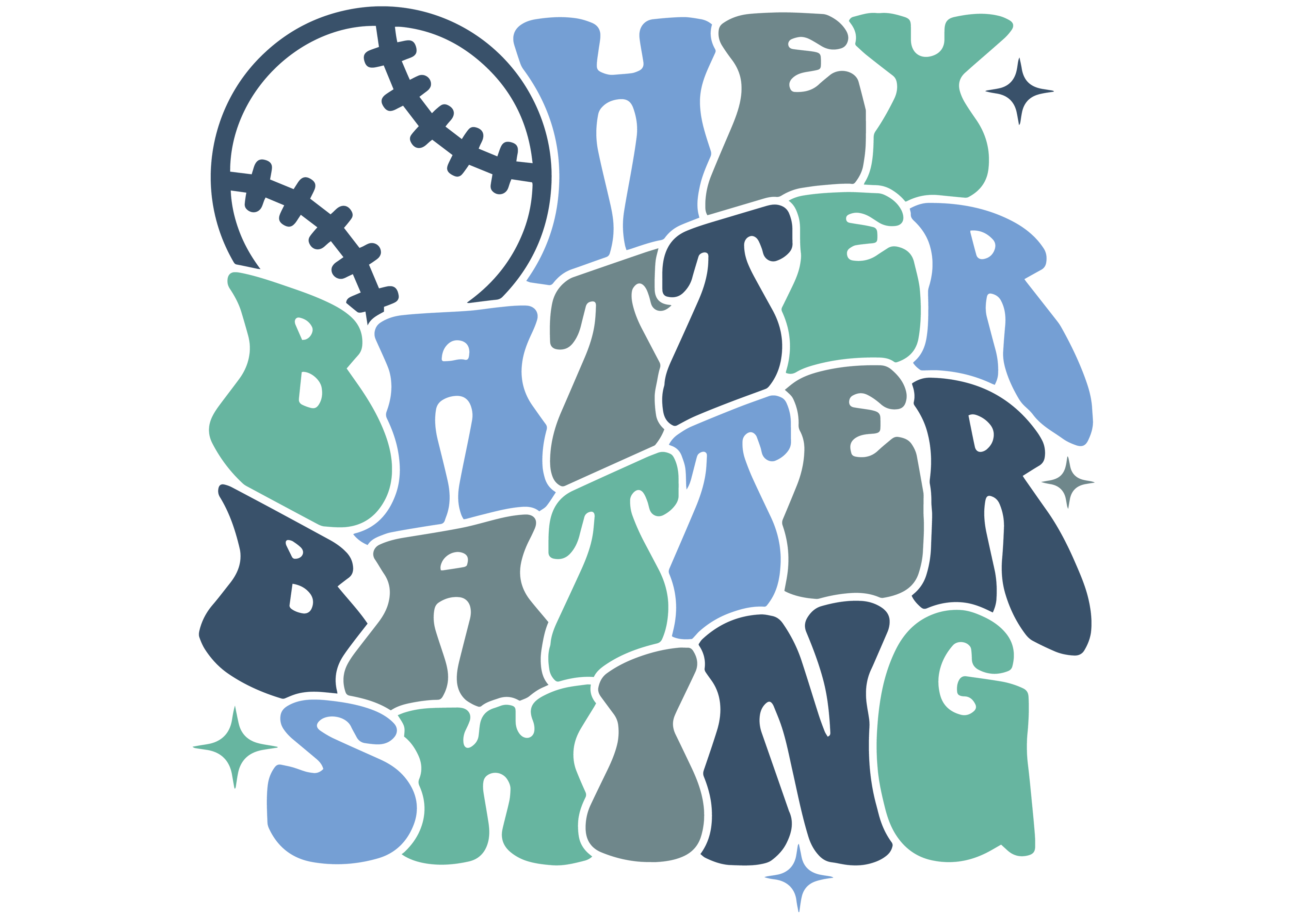HTV Prints - Hey Batter Swing - The Vinyl Haus
