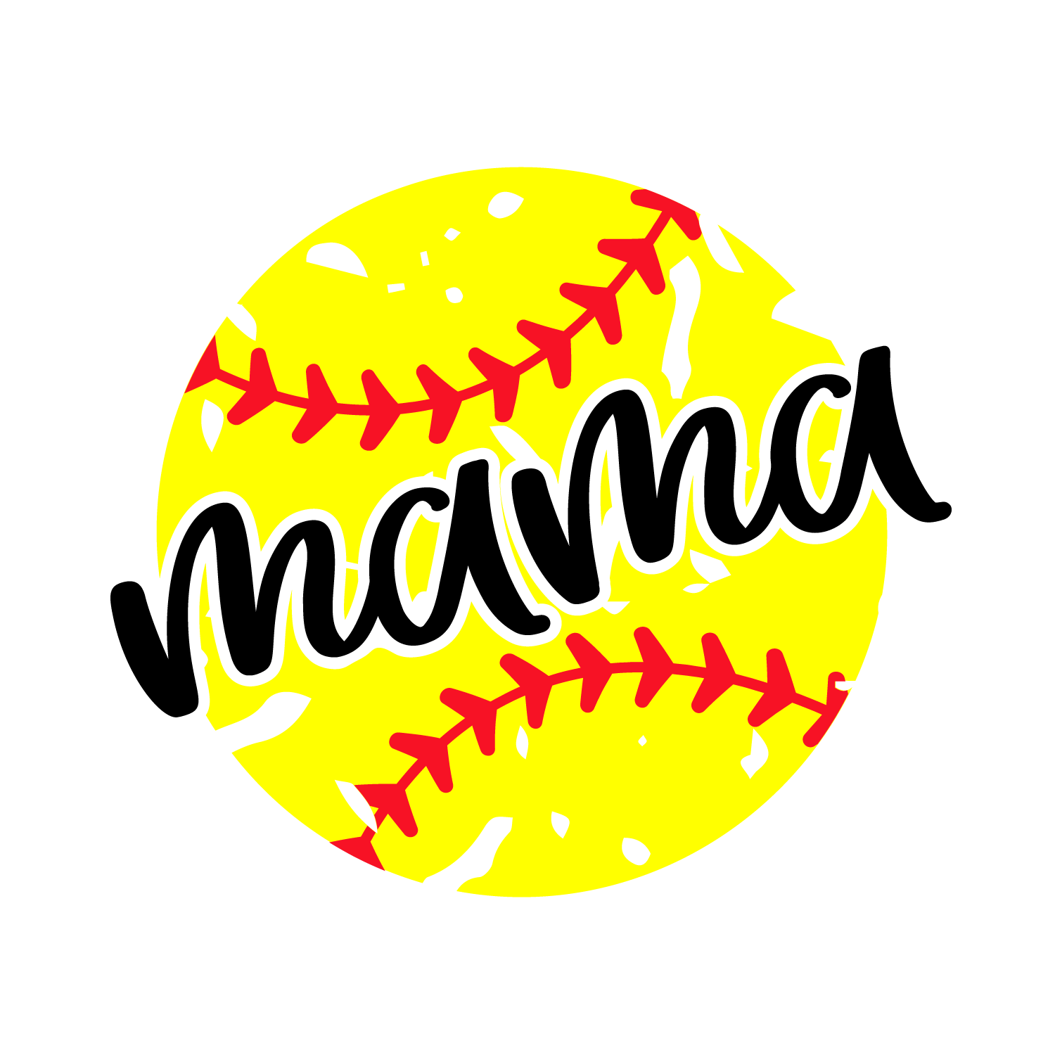 HTV Prints - Softball Mama - The Vinyl Haus Main image