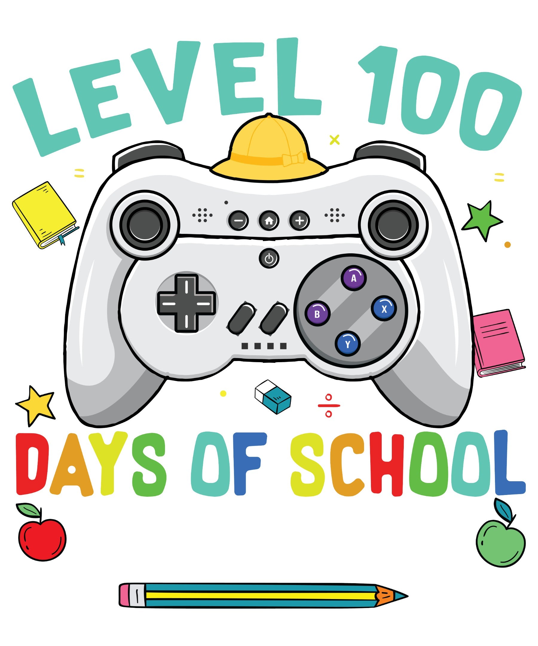 Sublimation Prints - Level 100 Days of School - The Vinyl Haus Main image