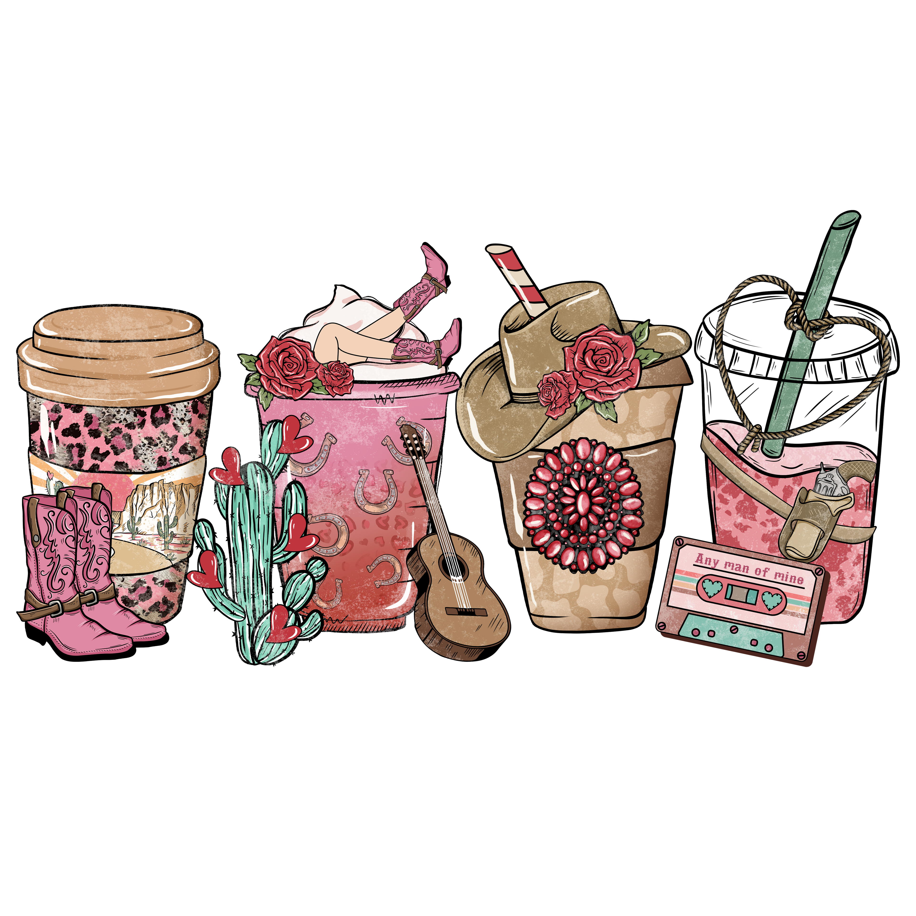 Sublimation Prints - Western Valentine Coffees - The Vinyl Haus