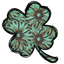 Sublimation Prints - Western Turquoise Leather Shamrock - The Vinyl Haus