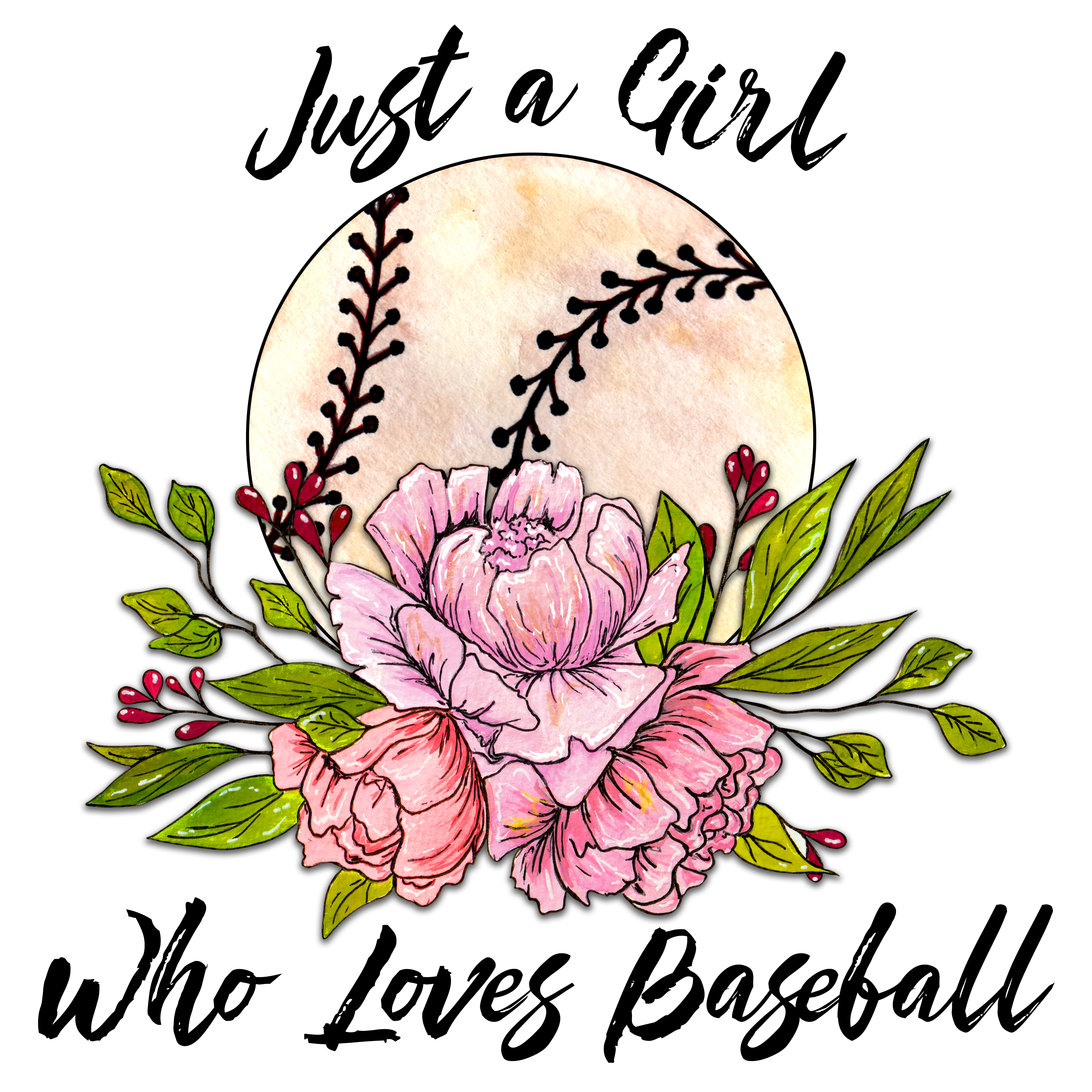 Sublimation Prints - Just a girl who loves baseball - The Vinyl Haus Main image