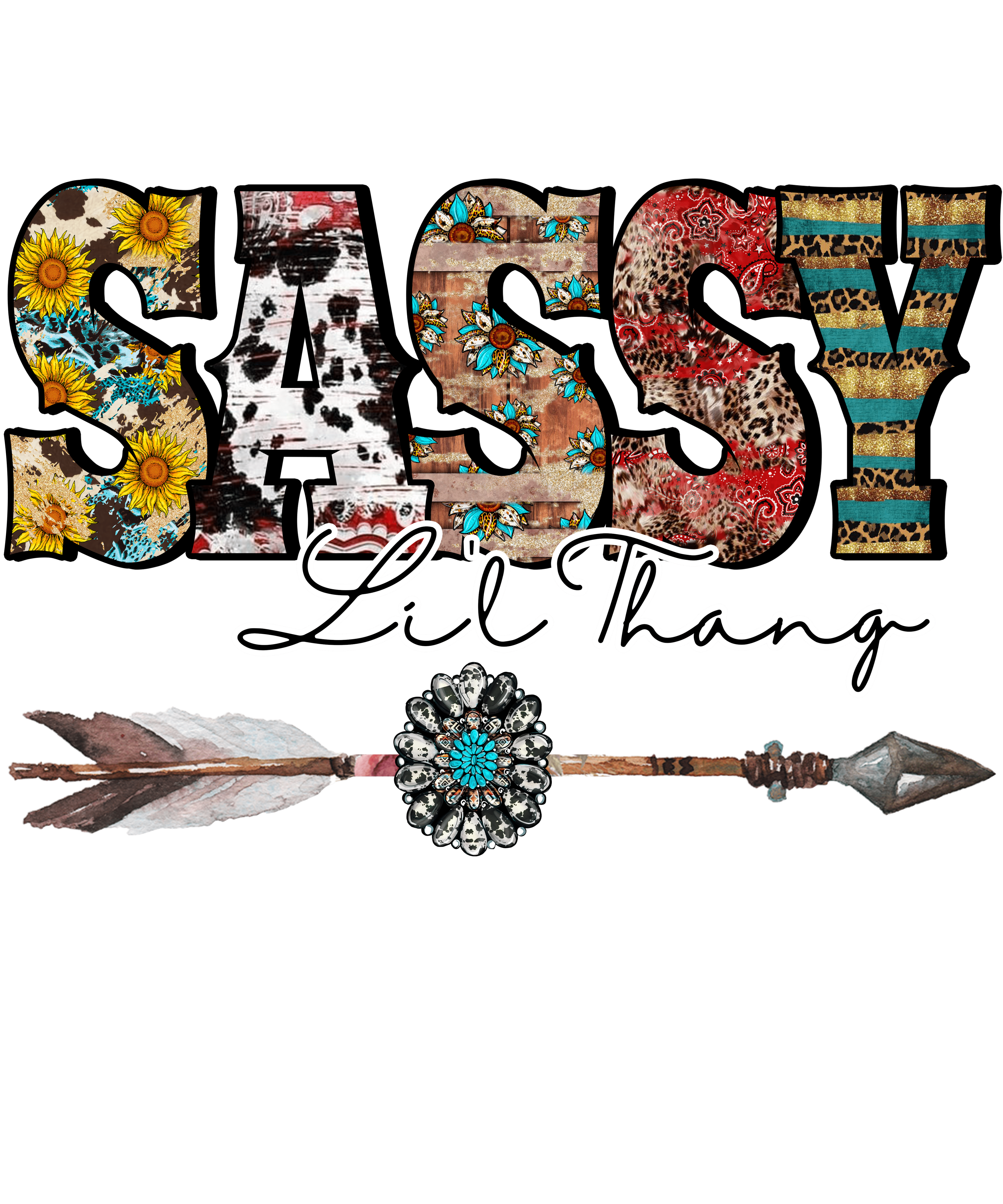 Sublimation Prints - Sassy Lil Thang - The Vinyl Haus