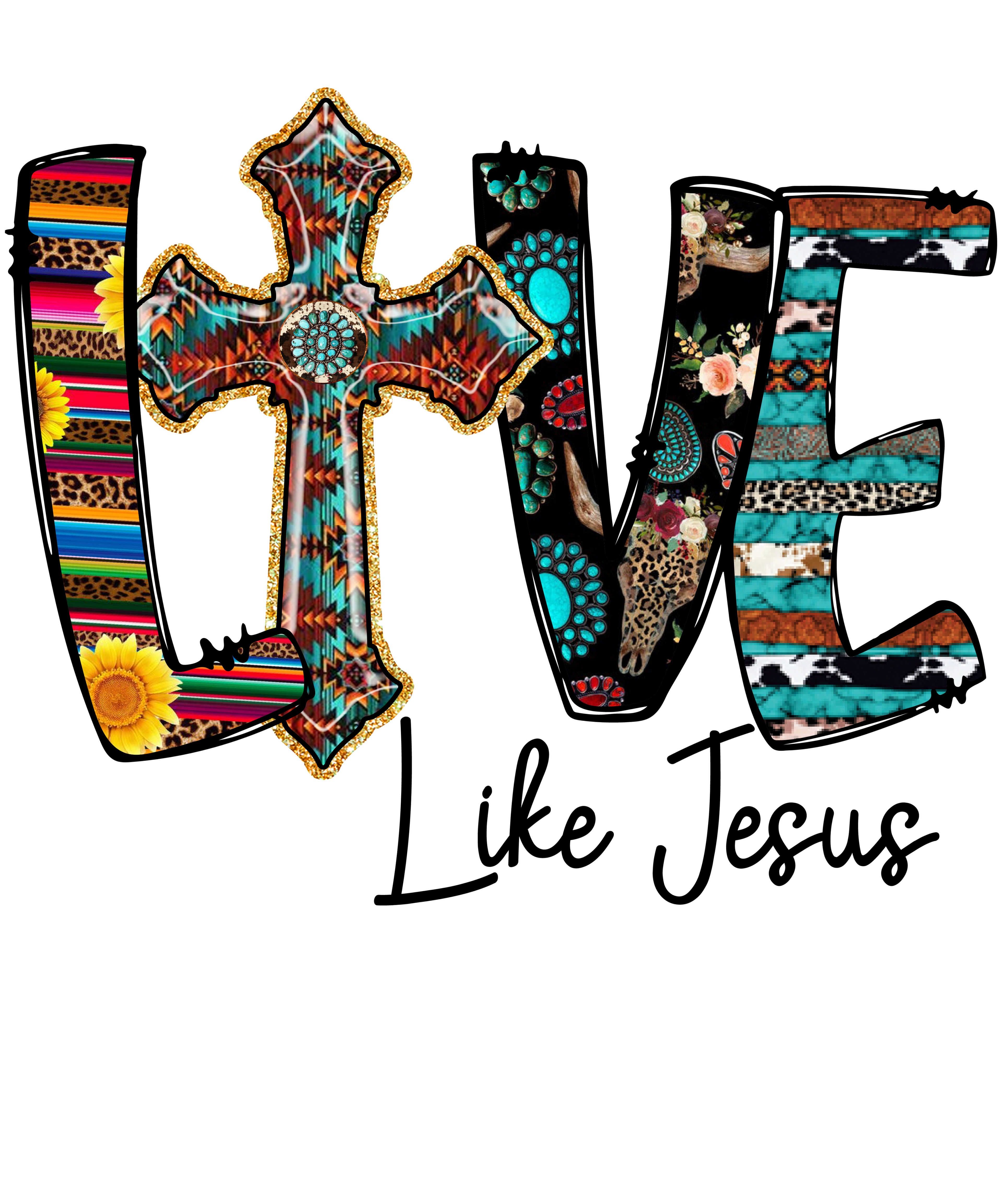 Sublimation Prints - Live Like Jesus - The Vinyl Haus