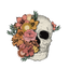 Sublimation Prints - Floral Skeleton - The Vinyl Haus