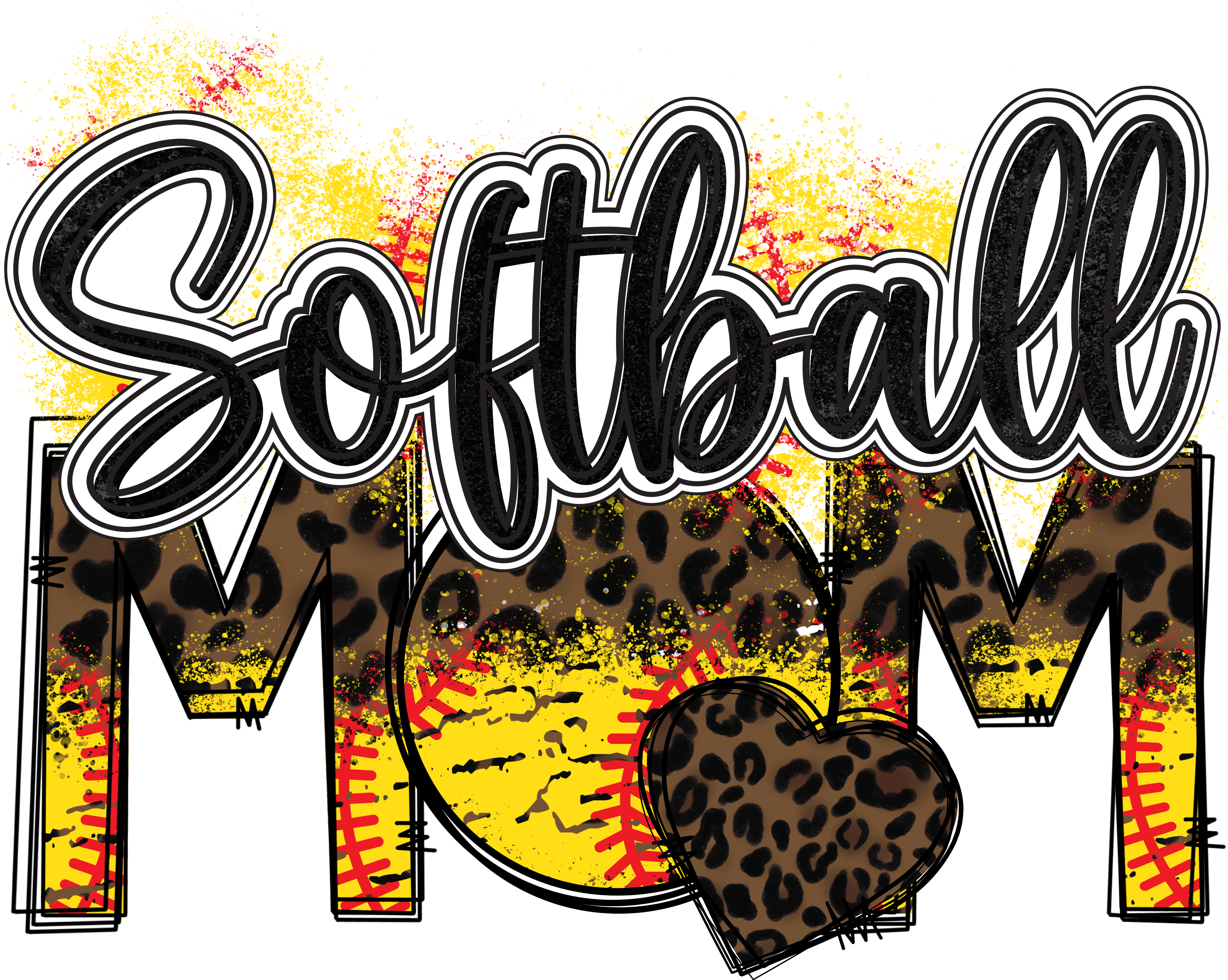 Sublimation Prints -Softball Mom - The Vinyl Haus