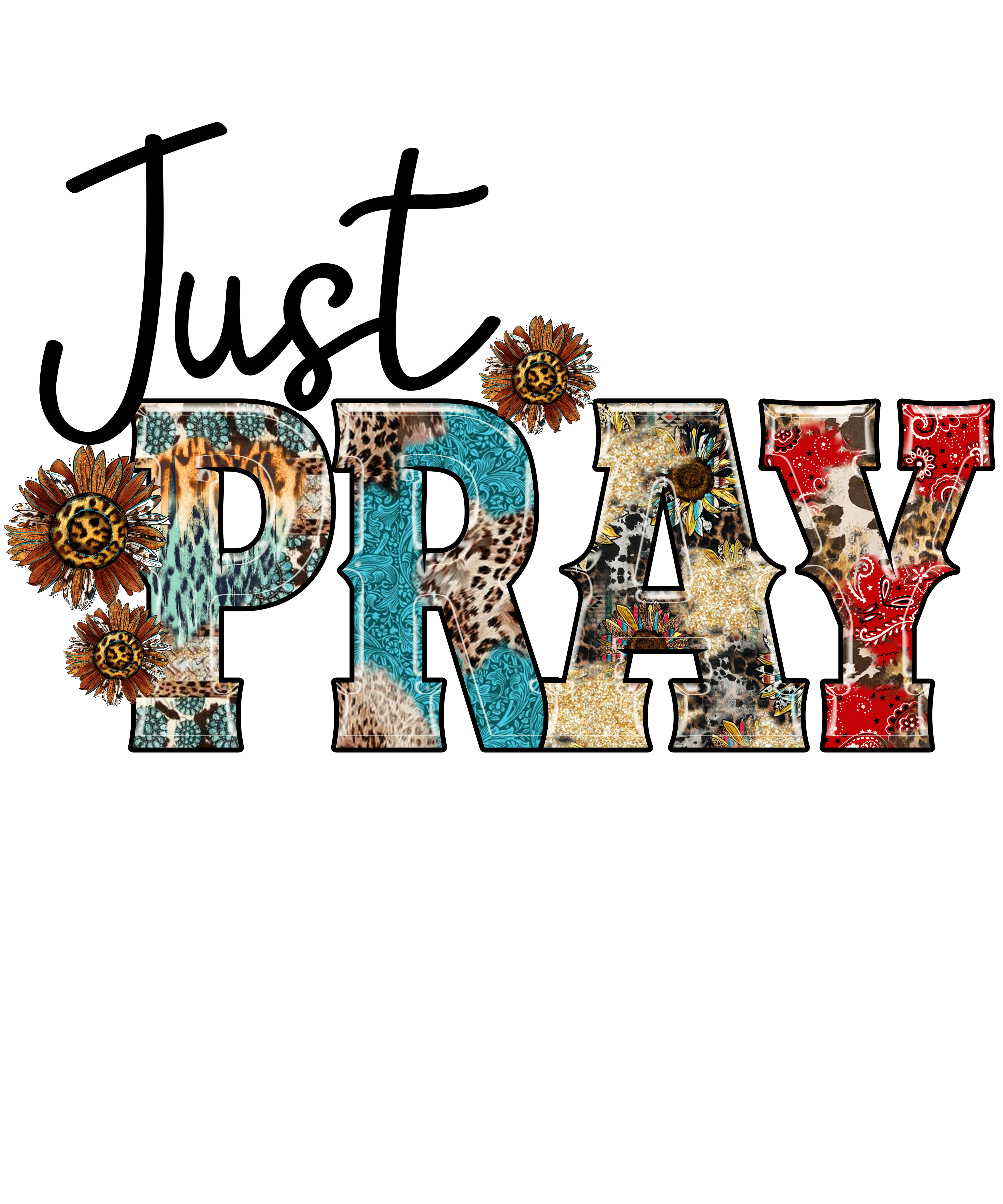 Sublimation Prints - Just Pray - The Vinyl Haus Main image