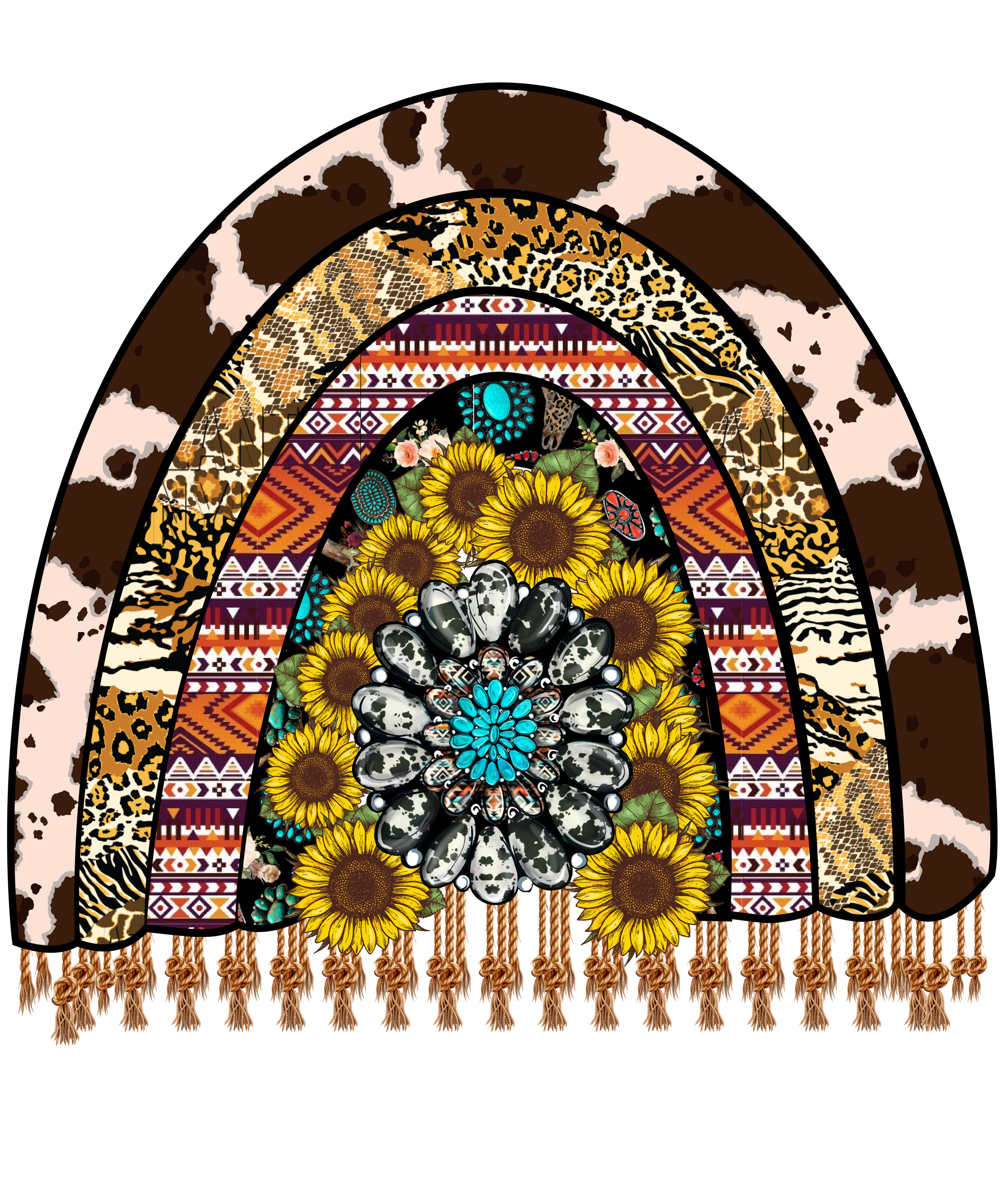 Sublimation Prints - Western Rainbow - The Vinyl Haus