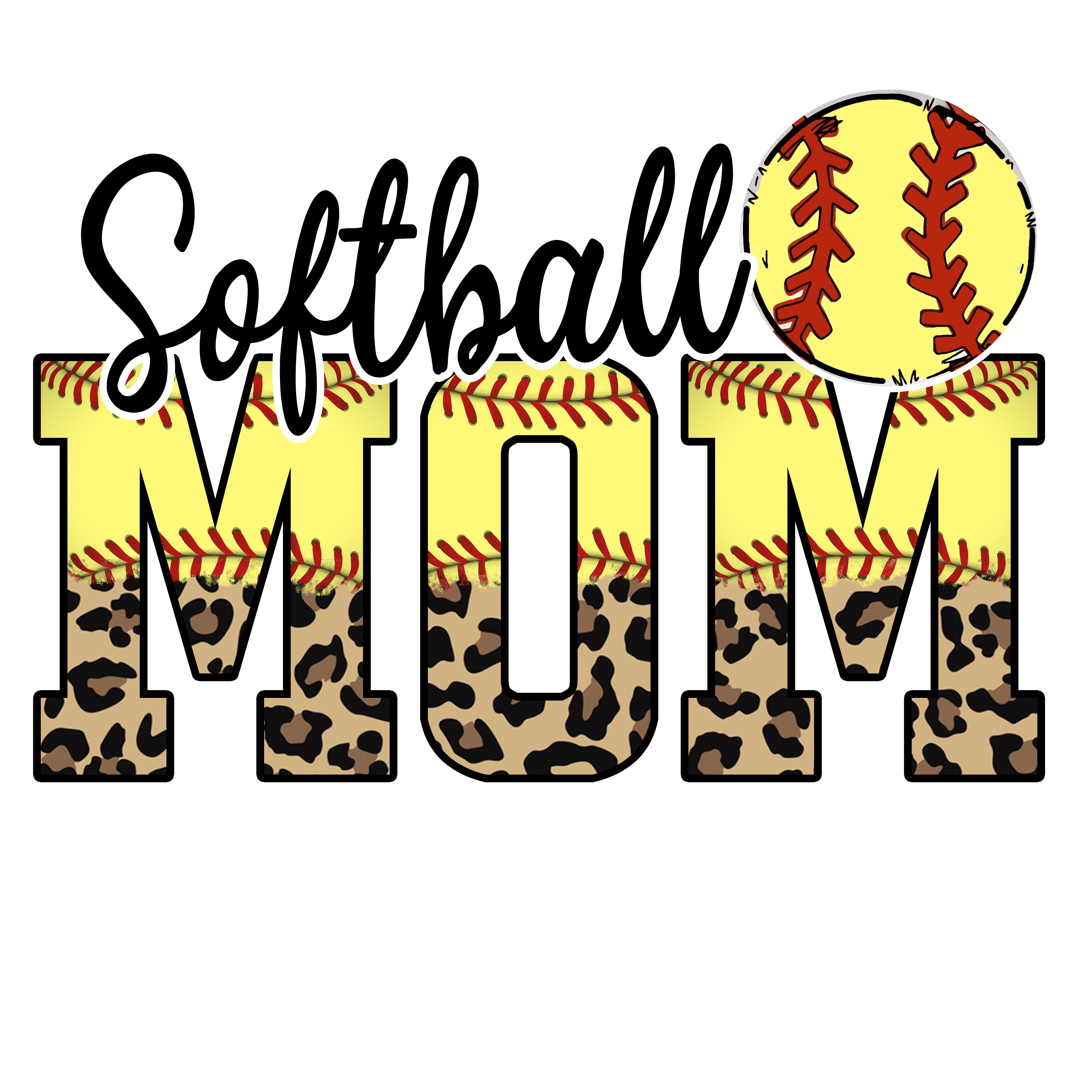Sublimation Prints - Softball Mom - The Vinyl Haus