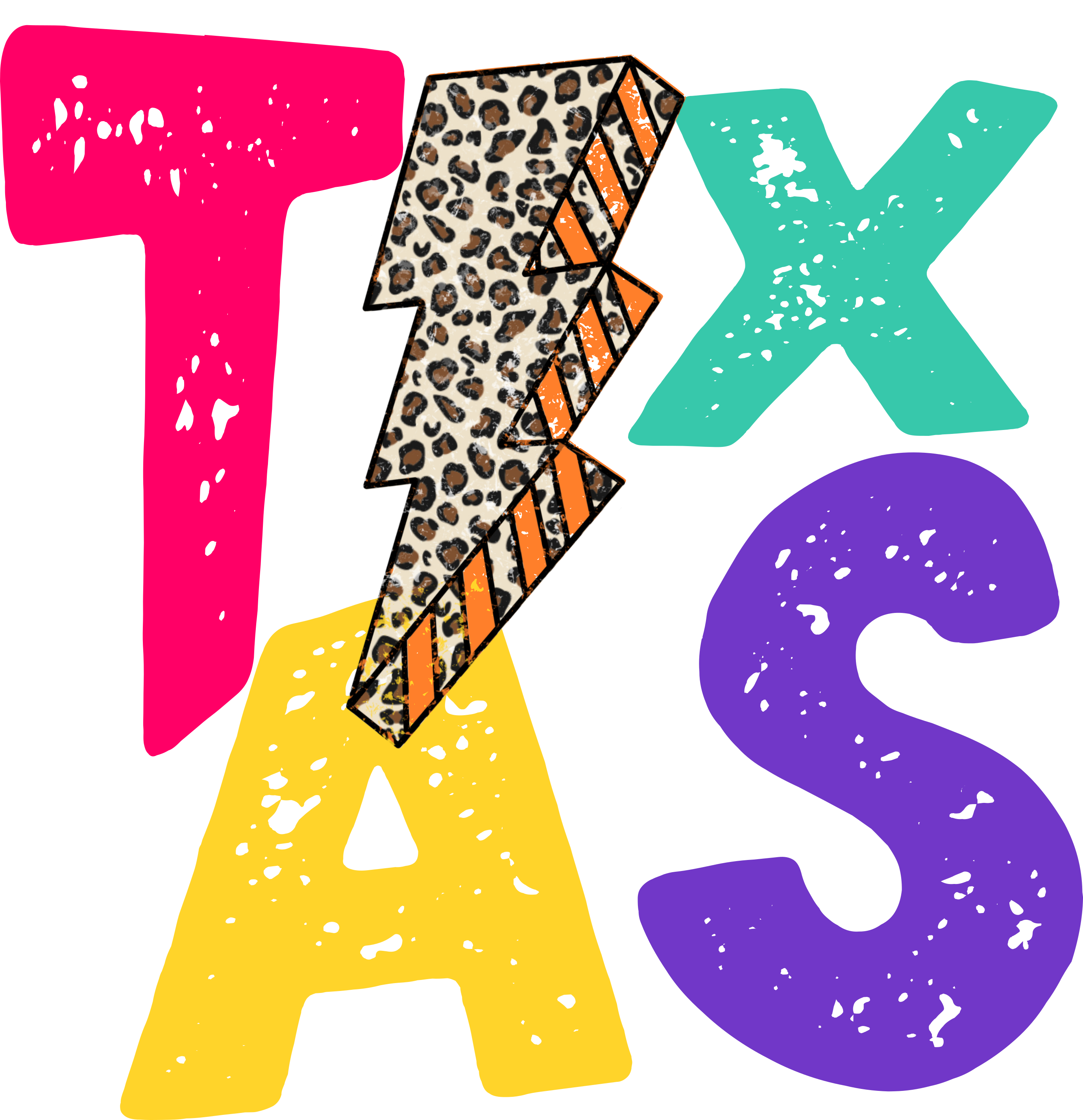 Sublimation Prints - Texas With Lightning - The Vinyl Haus Main image