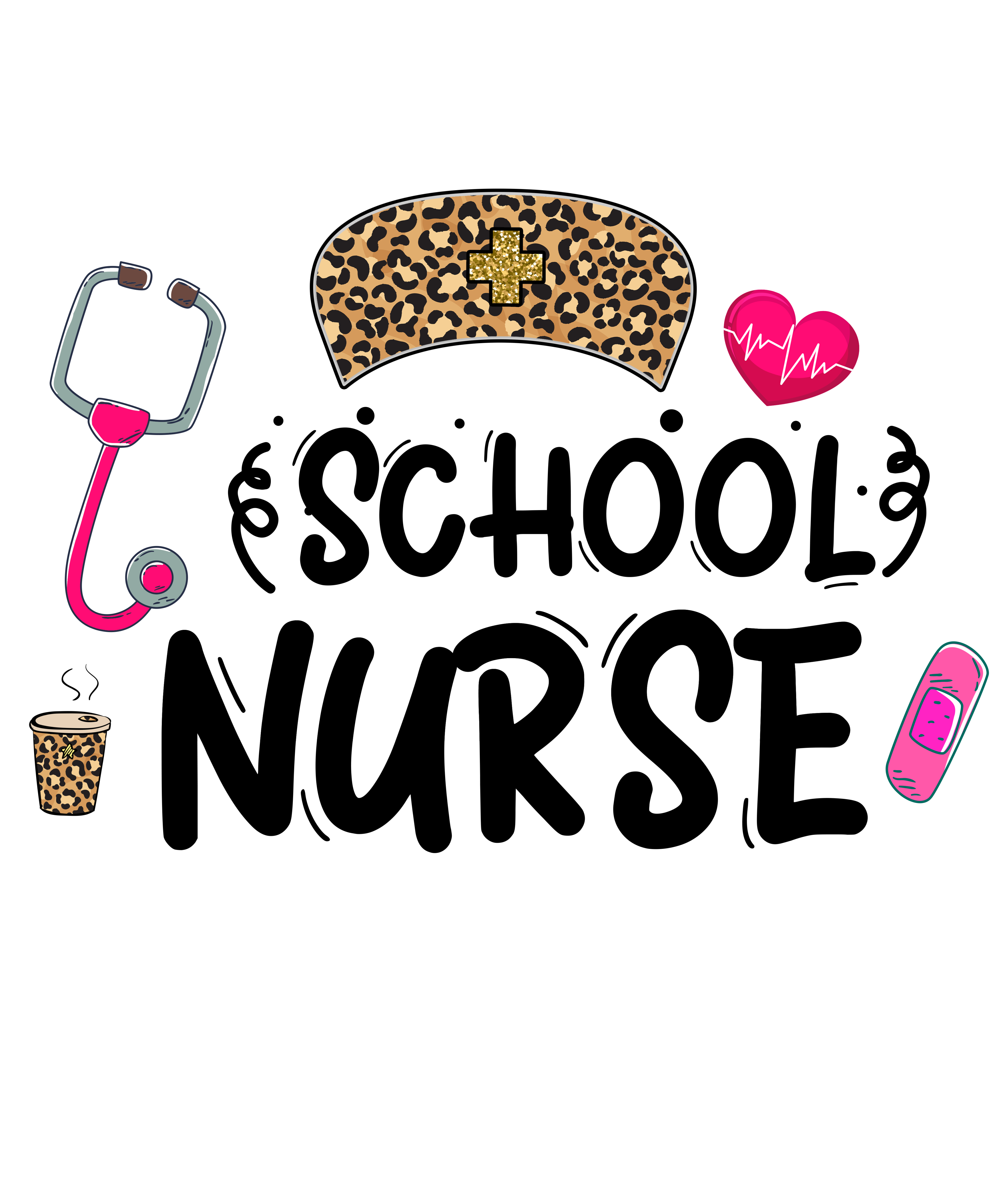 Sublimation Prints - School Nurse - The Vinyl Haus Main image