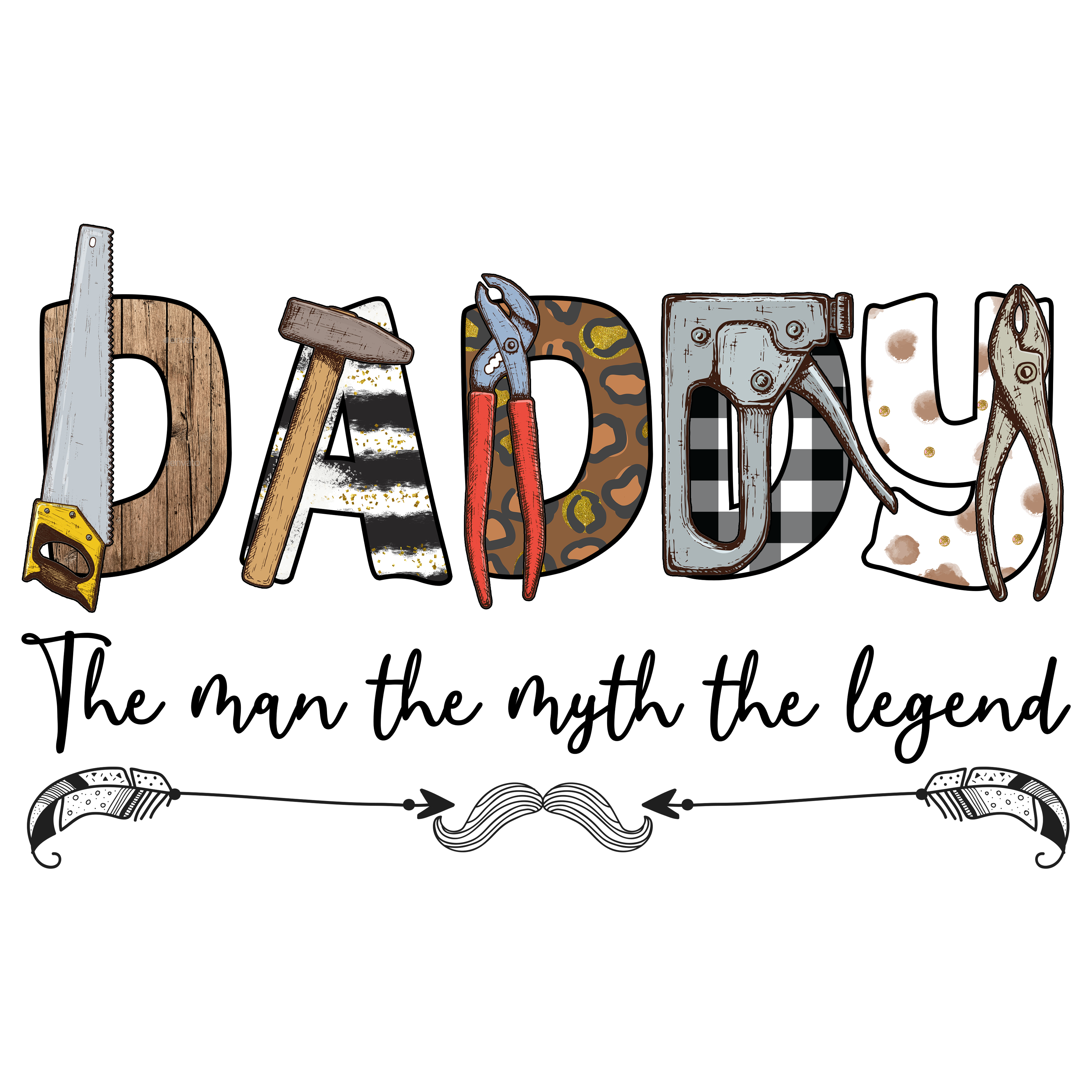 Sublimation Prints - Daddy Tools - The Vinyl Haus Main image