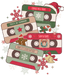 Sublimation Prints - Christmas Cassettes - The Vinyl Haus