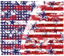 Sublimation Tumbler Wrap - 4th of July Distressed Flag - The Vinyl Haus