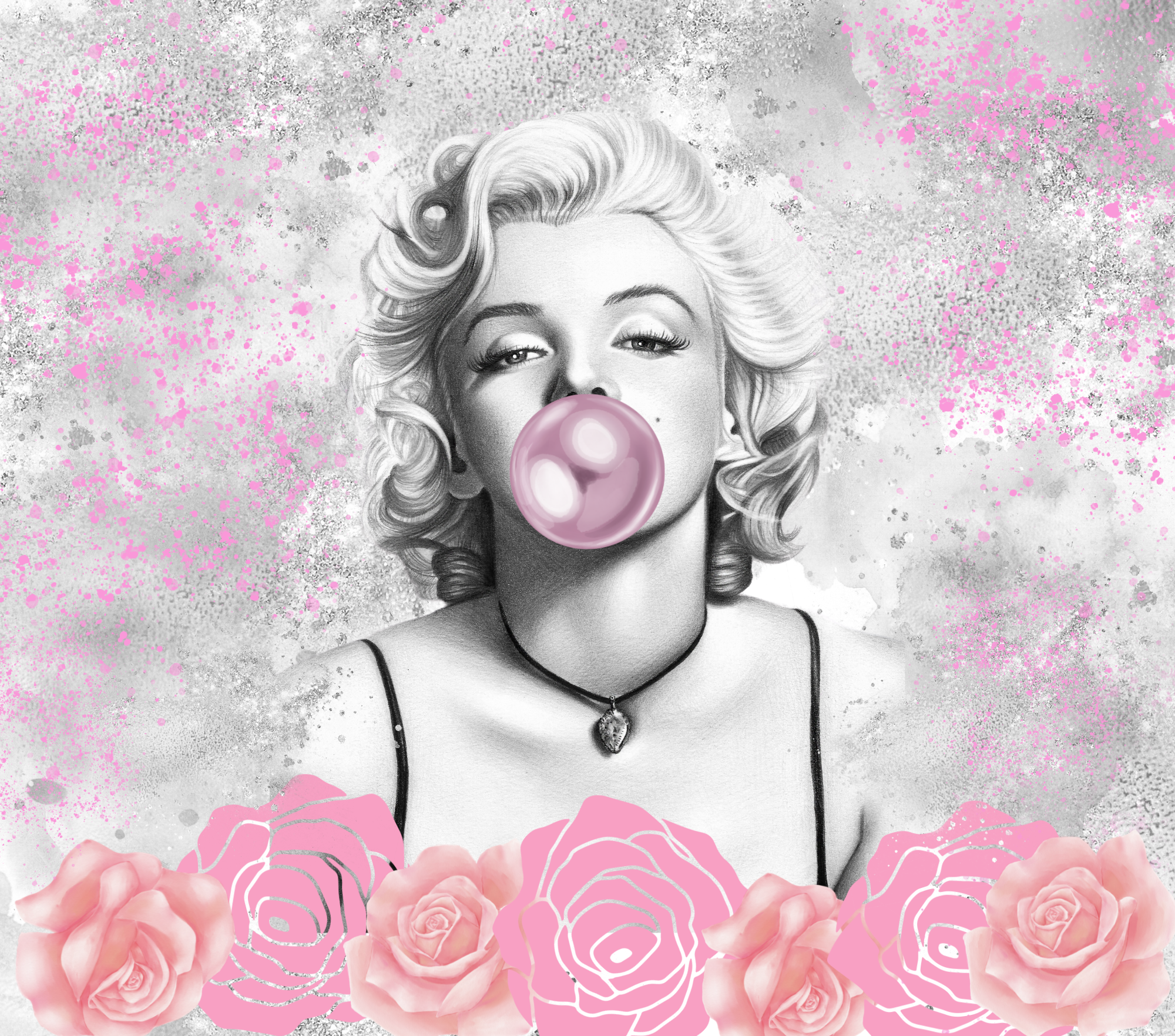 Sublimation Tumbler Wrap - Marilyn - The Vinyl Haus