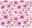 Sublimation Tumbler Wrap - Flowers and Butterflies on Stripes - The Vinyl Haus