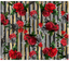 Sublimation Tumbler Wrap - Roses on Black Stripes - The Vinyl Haus