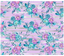 Sublimation Tumbler Wrap - Pink and Blue Roses on Stripes - The Vinyl Haus
