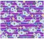 Sublimation Tumbler Wrap - Daisies on Purple Stripes - The Vinyl Haus
