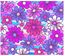 Sublimation Tumbler Wrap - Pink Purple and White Daisies on Stripes - The Vinyl Haus