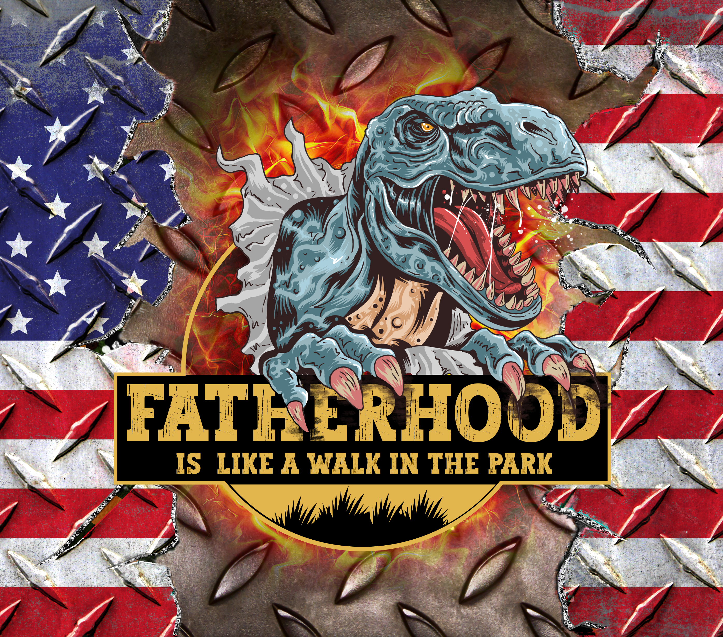 Sublimation Tumbler Wrap - Fatherhood - The Vinyl Haus Main image