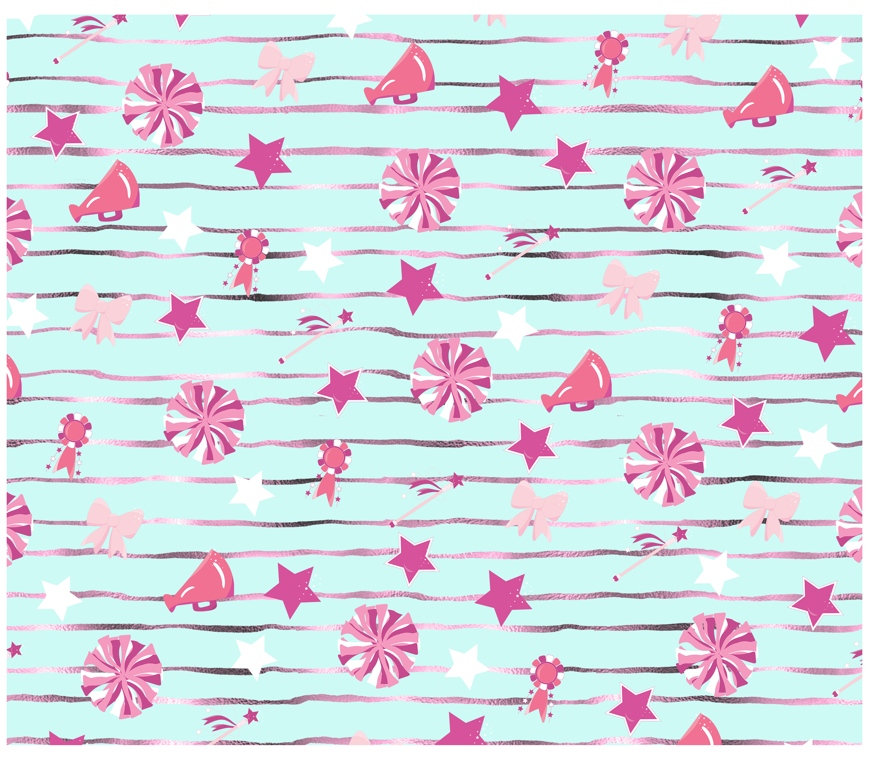 Sublimation Tumbler Wrap - Cheer - The Vinyl Haus Main image