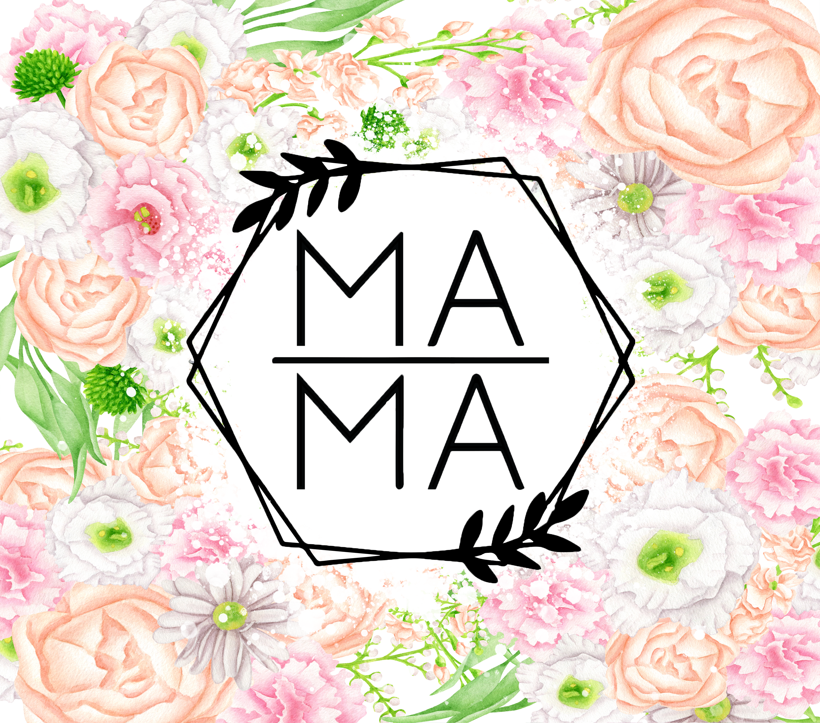 Sublimation Tumbler Wrap - MAMA Floral - The Vinyl Haus