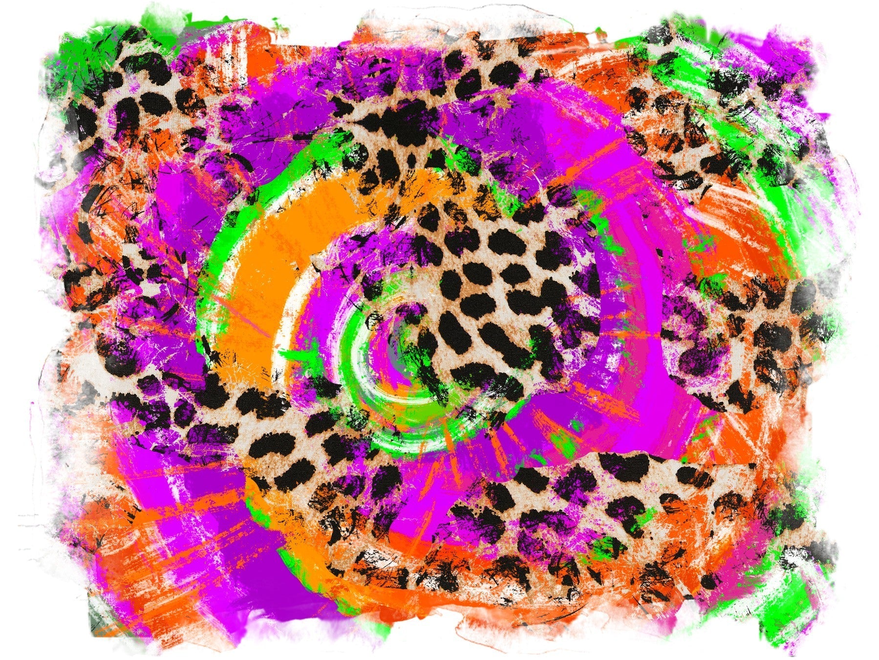Sublimation Tumbler Wrap - Halloween Tie Dye - The Vinyl Haus Main image
