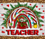 Sublimation Tumbler Wrap - Christmas Teacher Rainbow - The Vinyl Haus