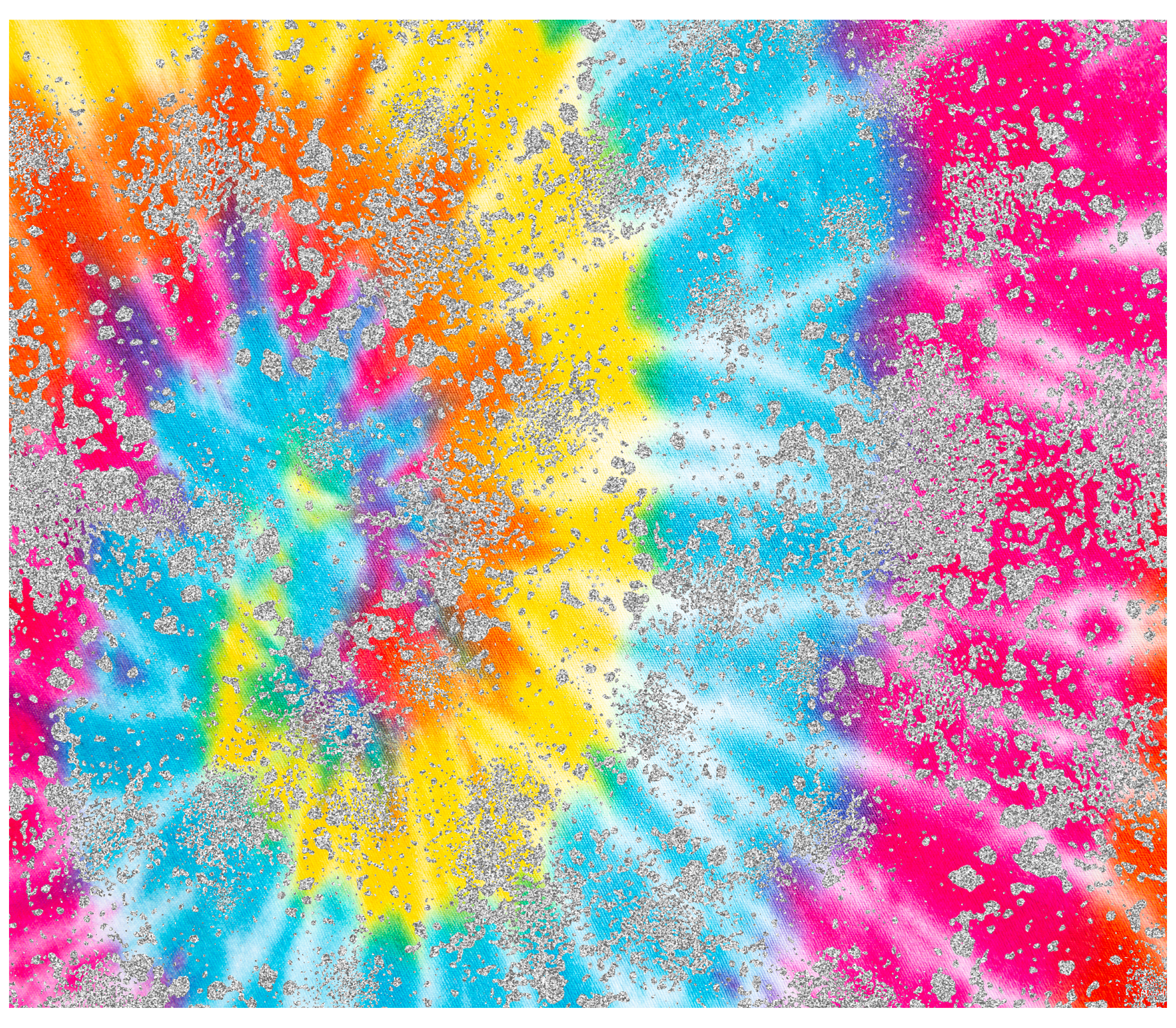 Sublimation Tumbler Wrap - Bright Splatter Tie Dye - The Vinyl Haus Main image