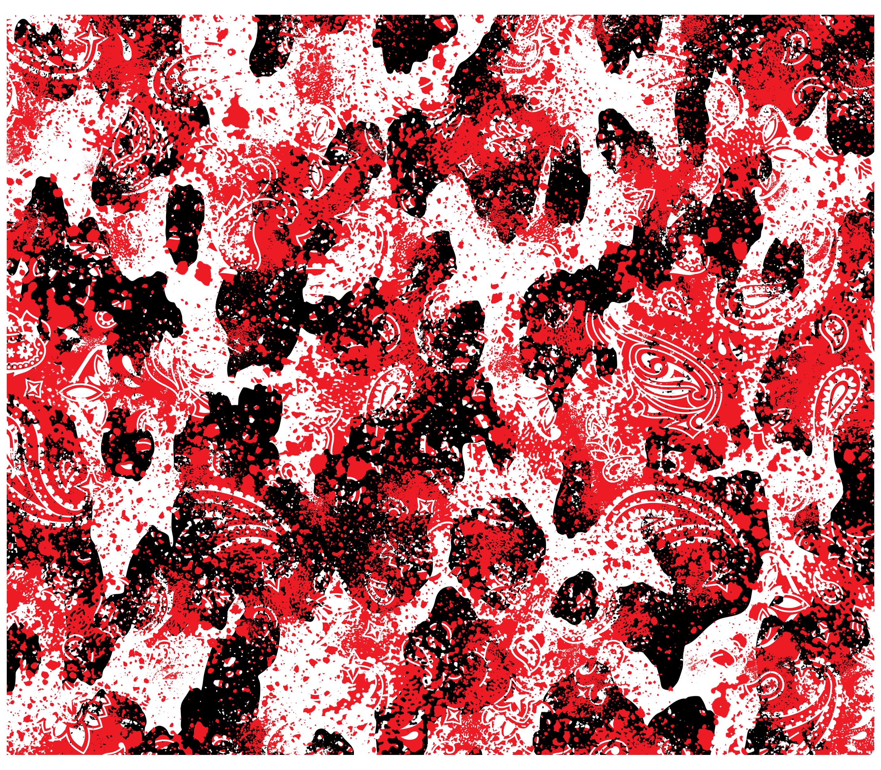 Sublimation Tumbler Wrap - Cow Print and Paisley - The Vinyl Haus