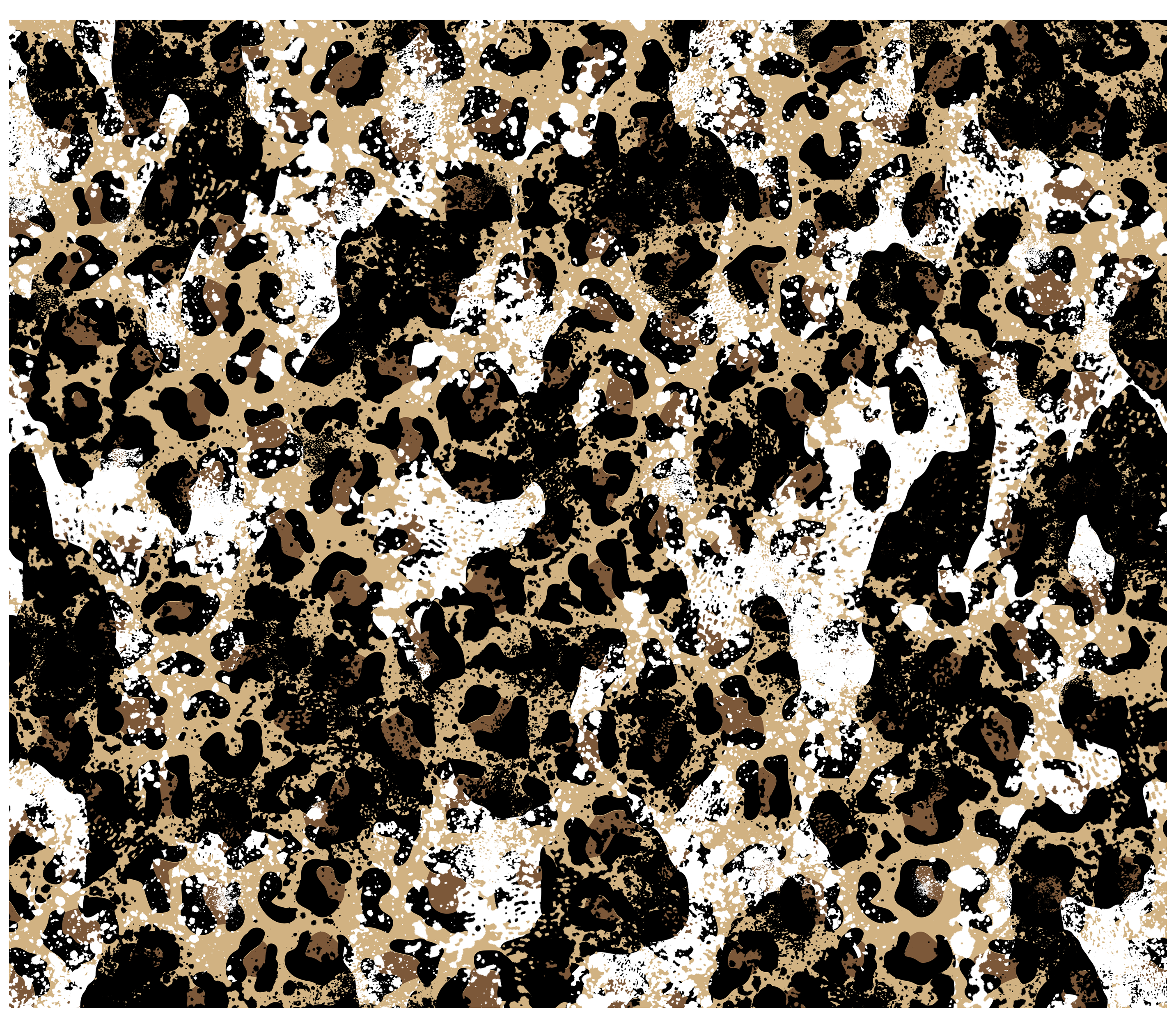 Sublimation Tumbler Wrap - Cow Print and Leopard - The Vinyl Haus Main image