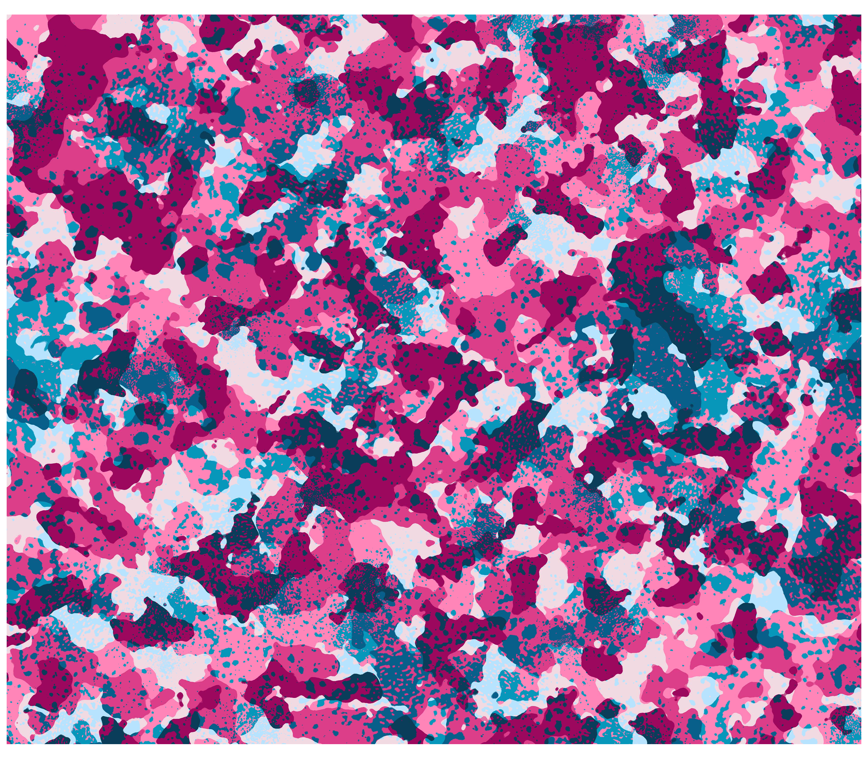 Sublimation Tumbler Wrap - Pink and Blue Camo - The Vinyl Haus Main image