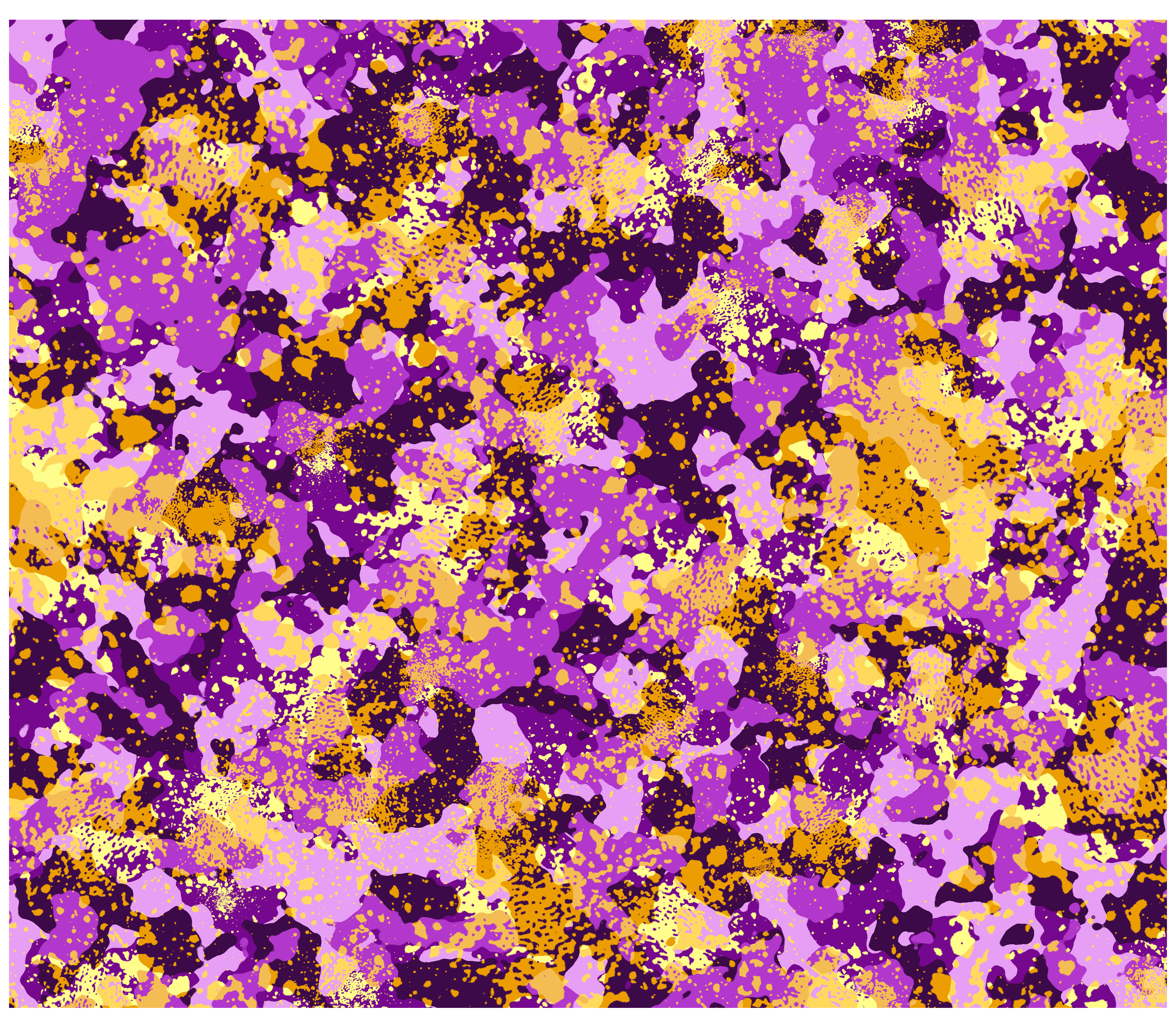 Sublimation Tumbler Wrap - Purple and Yellow Camo - The Vinyl Haus Main image