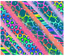 Sublimation Tumbler Wrap - Bright Animal Print Stripes - The Vinyl Haus