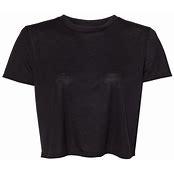 Bella Canvas Flowy Collection Crop T-Shirt- Black