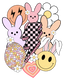 HTV Prints - Easter Bunny Lightning Bolt - The Vinyl Haus