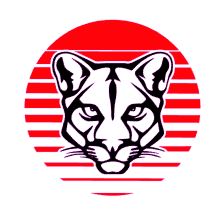HTV Prints - Cougars Red Background - The Vinyl Haus Main image