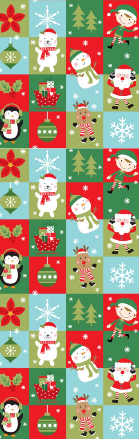 Christmas Characters Pen Wrap 1.5 x 4.75 - The Vinyl Haus Main image