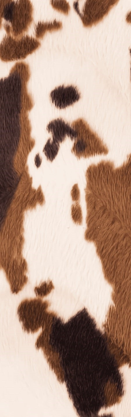 Realistic Brown and Black Cow Spots Pen Wrap 1.5 x 5 - The Vinyl Haus Main image