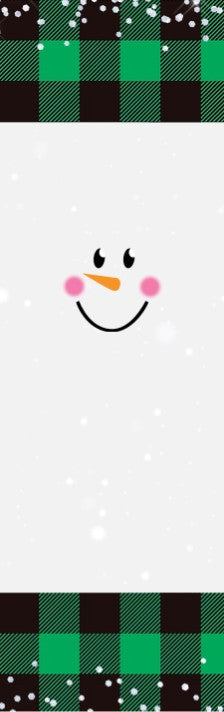 Snowman Face Green Pen Wrap 1.5 x 4.75 - The Vinyl Haus Main image
