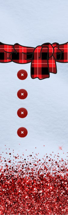 Red Snowman Pen Wrap 1.5 x 4.75 - The Vinyl Haus Main image