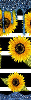 Sunflower Blue Glitter Pen Wrap 1.5 x 4.75 - The Vinyl Haus