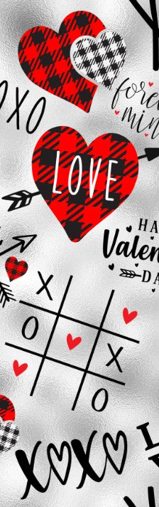 Love Tic Tac Toe Pen Wrap 1.5 x 4.75 - The Vinyl Haus