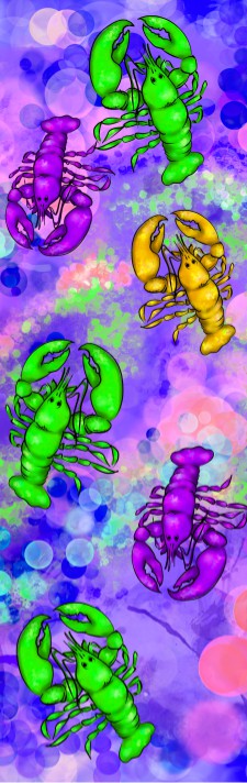 Purple Crawfish Pen Wrap 1.5 x 4.75 - The Vinyl Haus Main image