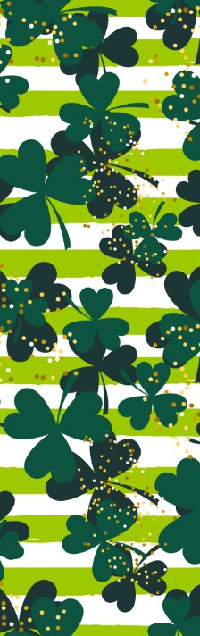 Shamrocks and Stripes Pen Wrap 1.5 x 4.75 - The Vinyl Haus Main image