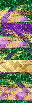 Mardi Gras Brush Strokes Pen Wrap 1.5 x 4.75 - The Vinyl Haus
