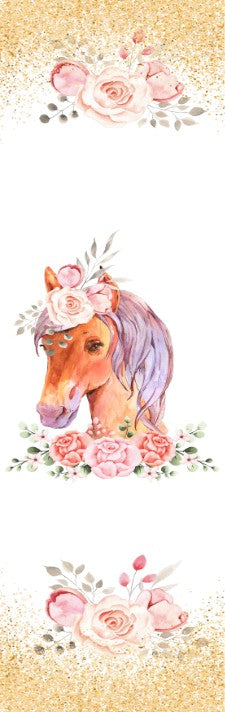 Floral Horse Pen Wrap 1.5 x 4.75 - The Vinyl Haus